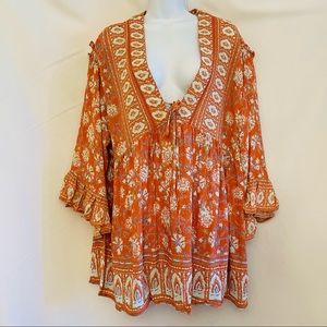 C&C California Cover-up Pale Coral Pastel Sz L